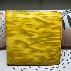 Louis Vuitton Yellow & Purple Bi-Fold Wallet